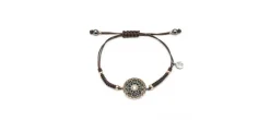 PULSERA RAIVE BOTON HEMATITE