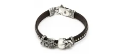 PULSERA RAIVE CALAVERA DOBLE ESPINELA