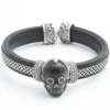 PULSERA RAIVE CUERO CALAVERA