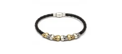 PULSERA RAIVE IMAN CALAVERA COMBINADA