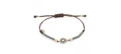 PULSERA RAIVE LAGRIMA OJO DE GATO BLANCO