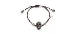 PULSERA RAIVE NEW SKULL NEGRA