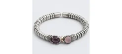 PULSERA RAIVE PLATA CUARZO ROSA