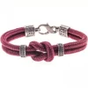 PULSERA SIMPLE KNOT GRANATE