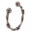 PULSERA SKULL ESPINO CON BRILLANTES NEGROS