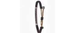 PULSERA SLAVE DOUBLE BROWN MACRAME