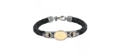 PULSERA SUNFIELD CUERO HUESO