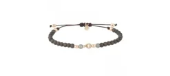 PULSERA SUNFIELD HEMATITES MARRON CIRCONITA