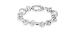 PULSERA TEXTURE XL PLATA