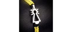PULSERA VIRGEN NYLON AMARILLO
