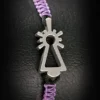 PULSERA VIRGEN NYLON LILA