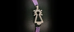 PULSERA VIRGEN NYLON LILA