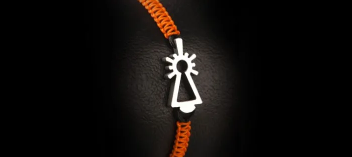 PULSERA VIRGEN NYLON NARANJA