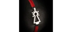 PULSERA VIRGEN NYLON ROJO