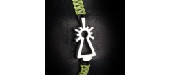 PULSERA VIRGEN NYLON VERDE CLARO