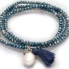 PULSERA ZEN PERLA AZUL