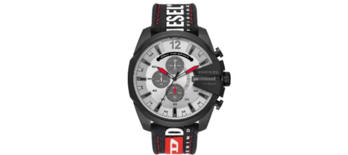 RELOJ DIESEL NAYLON NEGRO