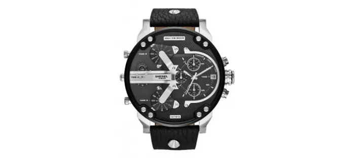 RELOJ DIESEL XXL CUERO/ACERO