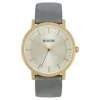RELOJ NIXON PORTE LATHER ALL LIGHT GOLD/GREY