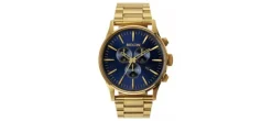 RELOJ NIXON SENTRY CHRONO DORADO
