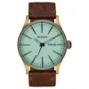 RELOJ NIXON SENTRY LEATHER VERDE