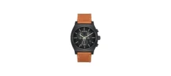 RELOJ NIXON TIME TELLER CHRONO LEATHER BLACK/STAMPED