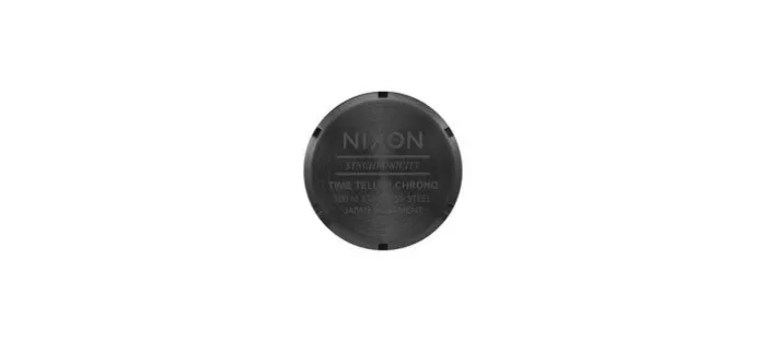RELOJ NIXON TIME TELLER CHRONO LEATHER BLACK/STAMPED